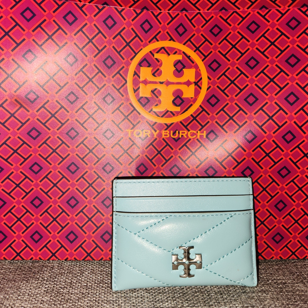 Tory Burch Light Blue Card Holder